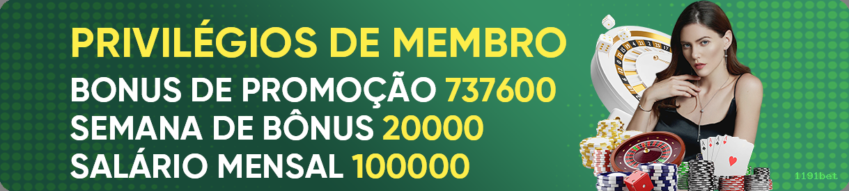 Benefícios da Conta 1191bet